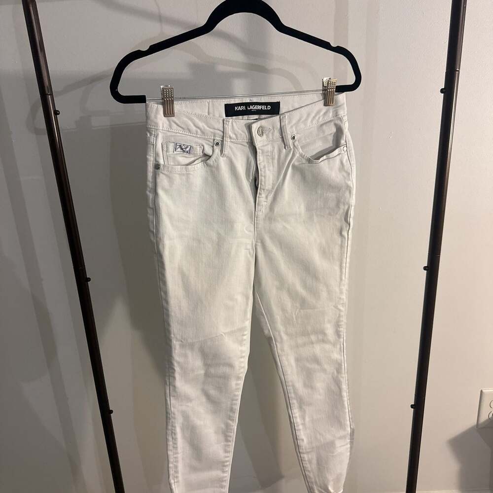 KARL LAGERFELD Straight leg jeans - white - (Pre-owned) -